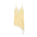 A sexy satin lace mini dress with a backless asymmetric design that highlights your curves—perfect for summer nights, beach vibes, and standout party looks
